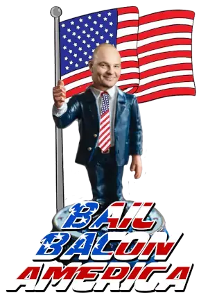 Bail Bacon America mascot - Triple R Bail Bonds weekly giveaway